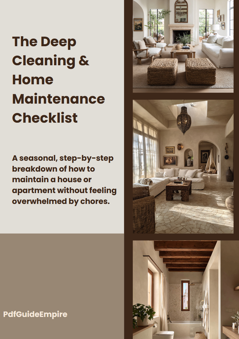 The Deep Cleaning & Home Maintenance Checklist